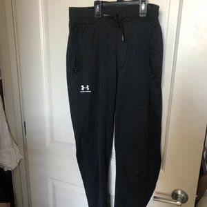 Under Armour Men's Black Sweatpants - Size Large
